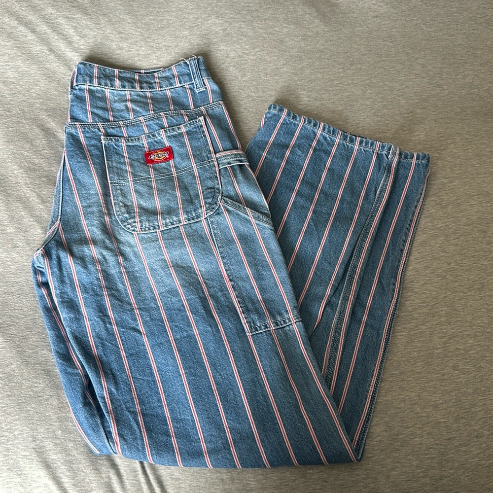 Dickies - Jeans w/ red vertical stripes - Size 27